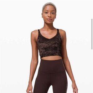 Lululemon Brown Crushed Velvet Align Tank
